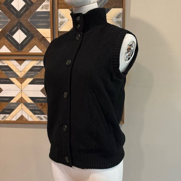 Vintage Ralph Lauren Black Label Wool Angora Cashmere Blend Vest Black size 2 - Picture 4 of 15
